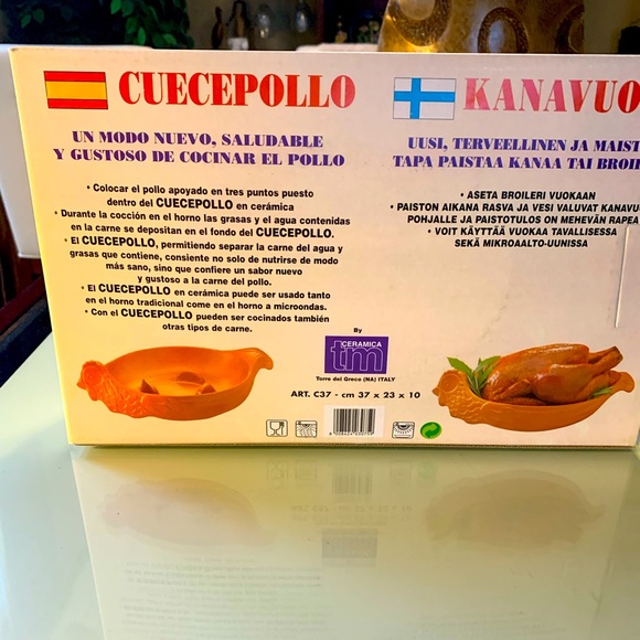 Hahnchenbrater Chicken Baker . Ceramic chicken baked dish. - Picture 11 of 11